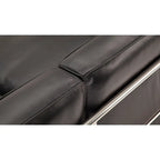 Modernes Apartment Sofa aus Mikrofaser-Leder – Maßgefertigtes L-Form Ledersofa mit Metallgestell für kompakte Wohnräume