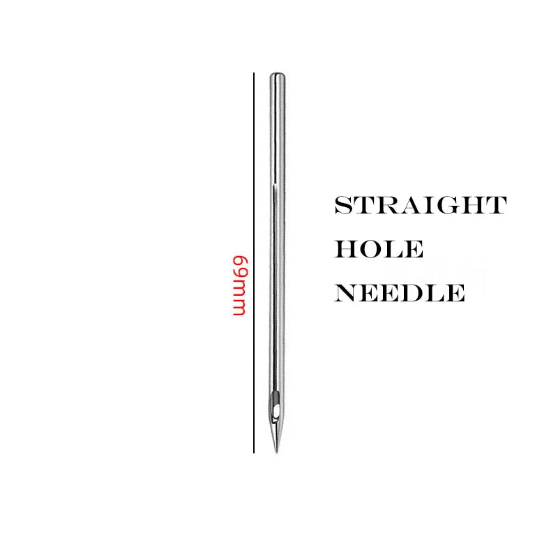 Leder Nähset mit Kupfergriff – Profi DIY Ahle & Nadeln Set für Leder, Canvas, Schuhe & Reparaturen