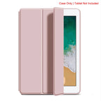 Funda con tapa triple para iPad Air de 9,7 pulgadas, soporte magnético, funda protectora de cuero PU para iPad Air 1 y 2 y iPad de 5. y 6. generación