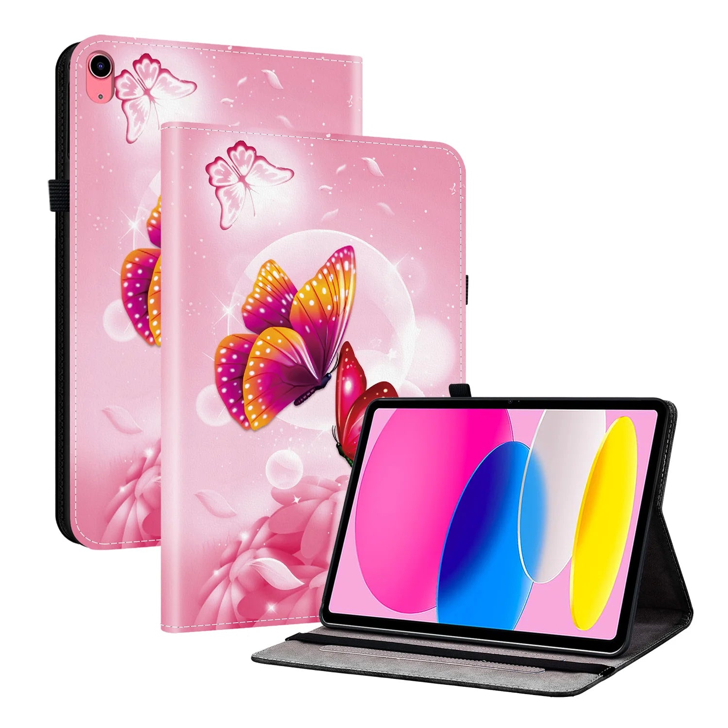Premium Lederhülle für iPad Air 13 (2025), iPad 10.9, iPad Pro 11 & 12.9, iPad 5.–8. Gen & iPad mini – Stoßfeste Schutzhülle mit Soft-TPU