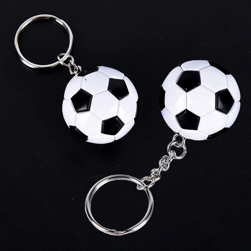 PU-Leder 3D Fußball Schlüsselanhänger – Sportlicher Keychain & Taschenanhänger für Damen, Herren & Fußballfans