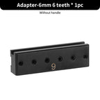 WUTA Modulares Adapter- &amp; Schlagkopf-System para Lederwerkzeuge – Austauschbare Loch- &amp; Stichaufsätze aus Edelstahl 