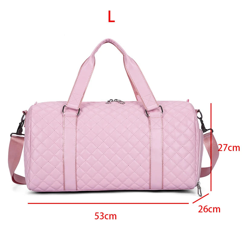 Duffle Tote Gym Fitness Tasche aus PU-Leder – Vielseitige Sport- & Reisetasche als Schulter-, Hand- und Crossbody Bag für Damen & Herren