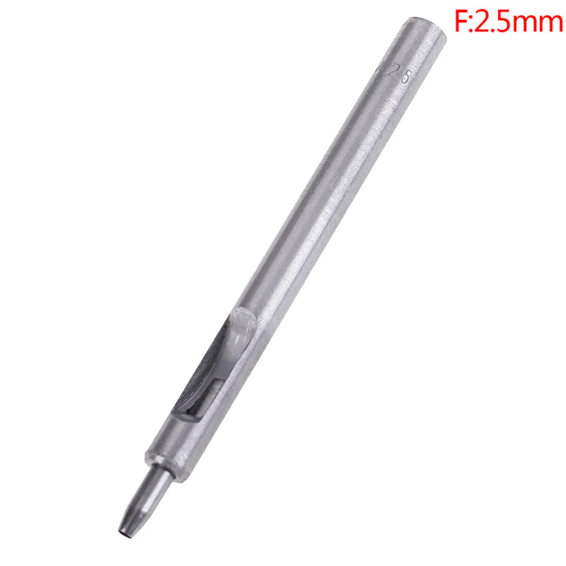 DIY Leder Lochstanzer – Präziser Rundloch-Hohlstanzer aus Stahl für Gürtel &amp; Lederhandwerk (0,5–2,5 mm) 