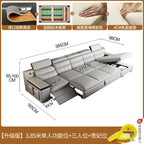 Designer Ledersofa für das Wohnzimmer – Verstellbares, faltbares & modulares Lounge-Sofa aus Echtleder im minimalistischen Design