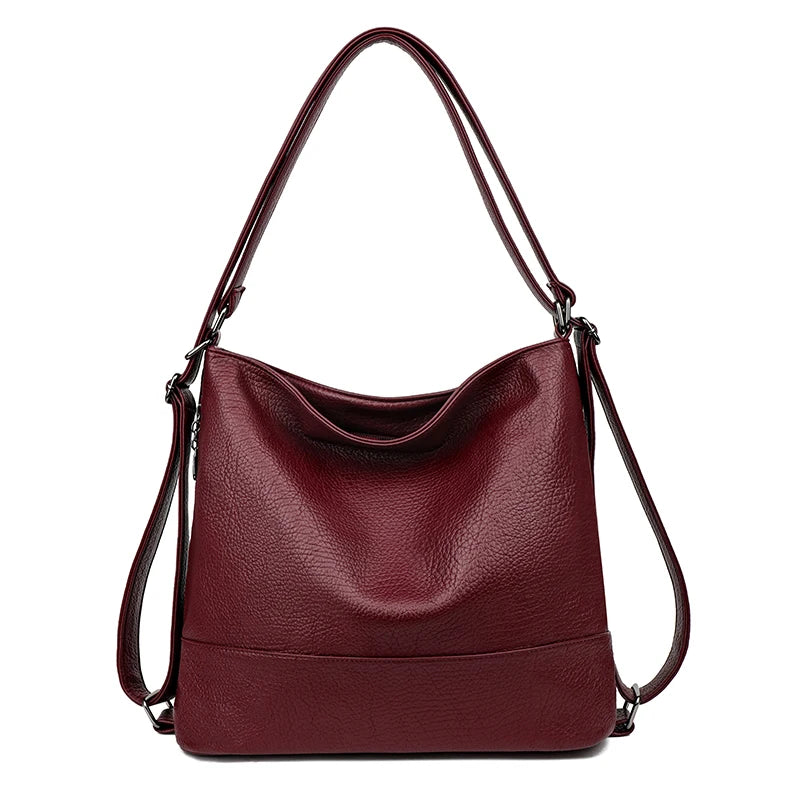 VANDERWAH Damen Leder-Rucksack 2025 – Hochwertiger, wasserfester Rucksack mit großem Stauraum für Reise, Schule & Alltag