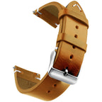 Gewachstes Leder Uhrenarmband mit Quick Release – Echtes Rindsleder Armband in 18–24mm für Smartwatches & klassische Uhren