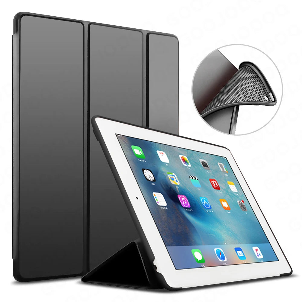 Premium Leder Hülle für iPad 10.2 & iPad Air / Pro – Magnetische Smart Cover Schutzhülle mit TPU Silikon, stoßfest & wasserdicht