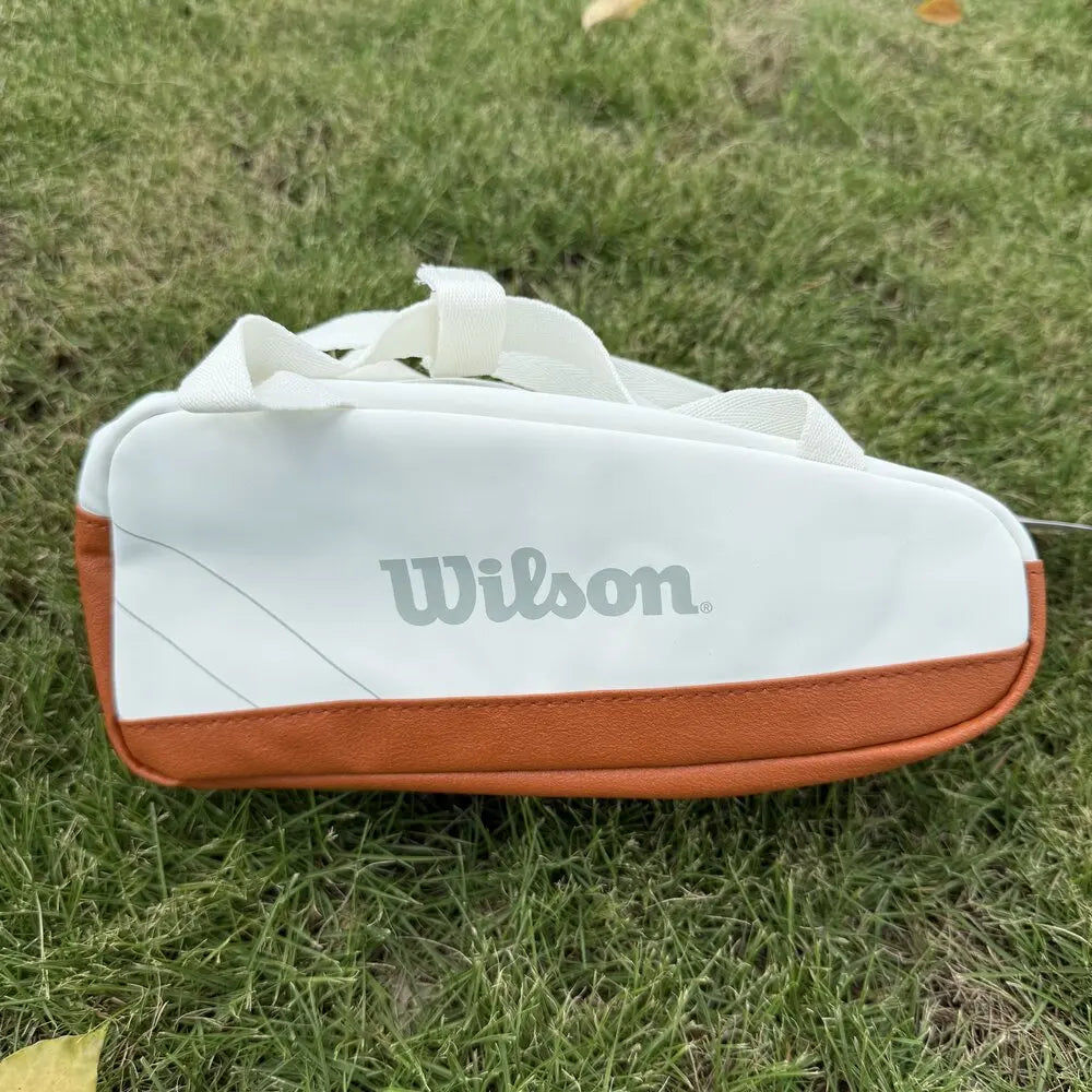 Wilson Mini Tennis Tasche aus PU-Leder – Kleine Handtasche für Bälle & Zubehör, Roland Garros Edition