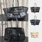 Luxuriöse Wing Tote Bag aus hochwertigem Leder – Große Damen Schultertasche mit weicher Struktur, ideal für Business, Reisen & Alltag