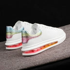 HUISONG Herren Sneakers – Designer Casual Schuhe aus Leder, Plattform-Sneaker, modisch & komfortabel für Alltag und Walking