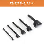 WUTA Basic Series Lederstanzen Set 5–11 tlg. – Halbmond- & Eckenstanzer aus Carbonstahl für Gürtel, Taschen & Riemenenden