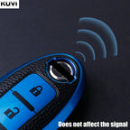 Premium Leder-TPU Autoschlüssel Hülle für Nissan & Infiniti – Robuste Key Case Cover Schale für Qashqai, X-Trail, Juke & mehr