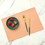 PU Leder Platzsets rund oder rechteckig (4/6 Stück) – Wasserdichte &amp; hitzeisolierende Tischsets im europäischen Stil für Hotel, Restaurant &amp; Zuhause