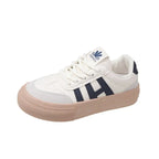 Damen Plateau Sneaker – Chunky Outdoor Trainer mit Höhenerhöhung aus Velours-Optik pour Frühling &amp; Herbst 