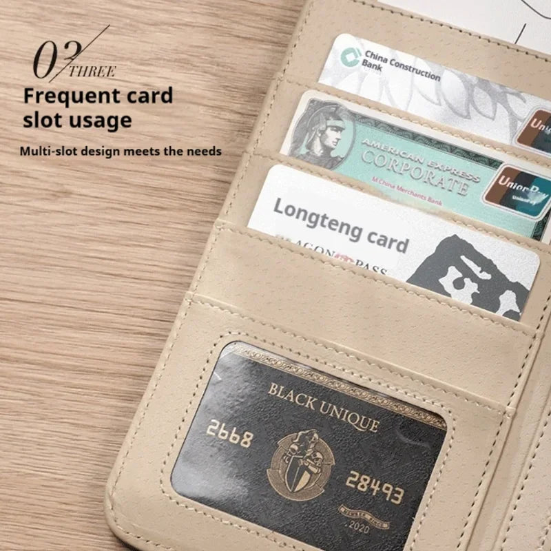 Mapa de documentos de negocios multifunción A4 con Stifthalter &amp; Kartenfach – Organizador más elegante para Verträge &amp; Büro