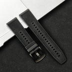 Brazalete de cuero vintage de 20 mm y 22 mm para Samsung Galaxy Watch 4–7 y Xiaomi Redmi Watch – Brazalete clásico para reloj inteligente con diseño dorado 