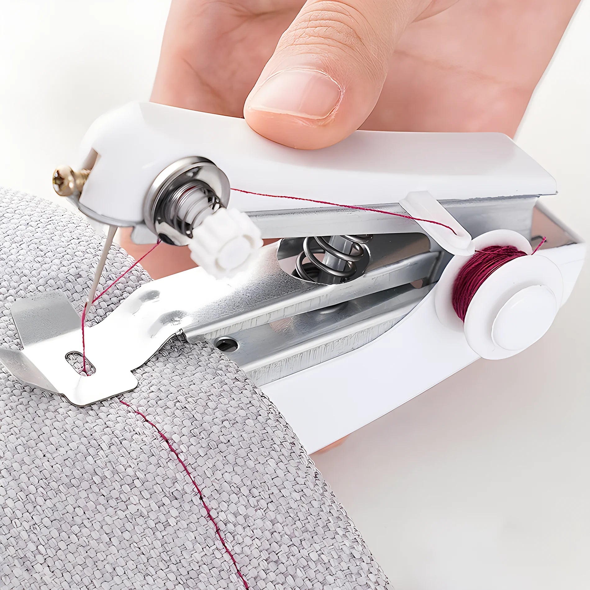Tragbare Mini Handnähmaschine – Kabellose manuelle Nähmaschine für Kleidung, Leder & DIY-Projekte