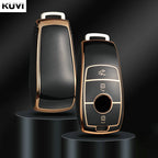 Étui de clé de voiture en TPU Goldene pour Mercedes-Benz – Étui de clé Edles pour modèles E, S, G-Klasse, GLC, CLA, GLB, GLS et AMG