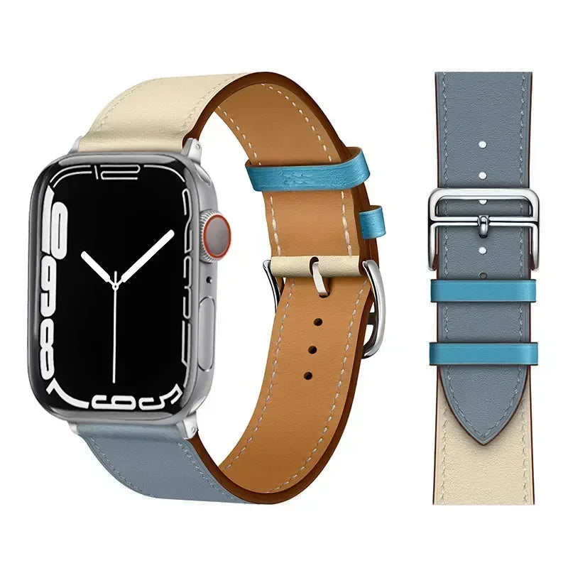 Lederarmband für Apple Watch – Hochwertiges iWatch Armband 38–49 mm für Series 3–10, SE & Ultra | Sportlich & Elegant