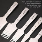 WUTA Französisches Leder Pricking Iron – Hochwertiger Leder Chisel aus DC53 Stahl, Präzises Stichwerkzeug für Professionelle Lederarbeiten (2,7–3,85 mm)