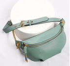 MAHEU Damen Echtleder Bauchtasche – Sportliche Fanny Pack & Chest Bag für Outdoor, Reisen und Alltag