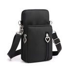 Mini Oxford Crossbody Bag – Wasserdichte Handytasche für Damen & Herren, Multi-Layer Zipper Nylon Bag