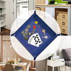 Kreative PU Leder Valet Ablageschale – Faltbare Desktop Storage Tray für Handy, Schlüssel, Geldbörse & Münzen