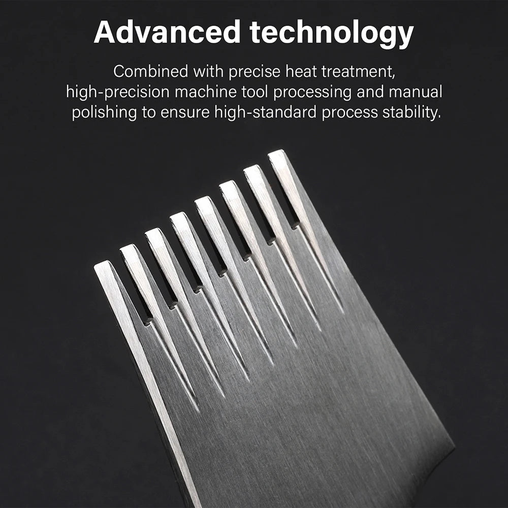 WUTA Französisches Leder Pricking Iron – Hochwertiger Leder Chisel aus DC53 Stahl, Präzises Stichwerkzeug für Professionelle Lederarbeiten (2,7–3,85 mm)