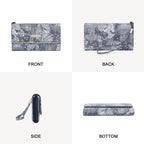 Miss Lulu Damen Geldbörse – Bunte Langbörse aus PU-Leder mit großem Fassungsvermögen und Kartenfächern