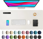 Großes Leder Mousepad & Schreibtischunterlage – Wasserdichte PU Leder Desk Mat für Büro, Homeoffice & Gaming