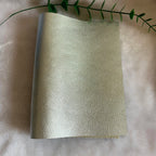 Metallisch glänzendes Echtleder Rindsleder – Gold & Silber Top Layer Leder 20 × 30 cm für DIY Taschen & Accessoires