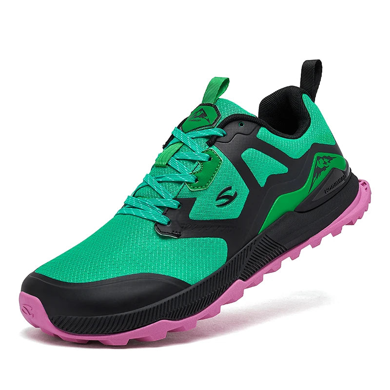 HOBIBEAR Unisex Wanderschuhe - Zapatillas de deporte para exteriores, para uso diario, con cordones, para senderismo y senderismo