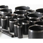 25-teiliges Leder Lochpfeifen Set 1–25 mm – Runde Hohlstanzen aus Stahl für präzises Lederhandwerk & DIY