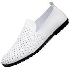 Herren Loafer aus echtem Leder – Atmungsaktive Slip-On Mokassins im italienischen Stil, Sommer Schuhe bis Übergröße 50/51