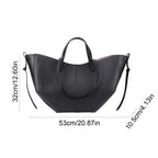 VKTECH Damen PU-Leder Underarm Bag – Große Kapazität Tote Bag mit Matching Clutch, Elegante Schultertasche für Alltag & Pendeln