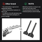 WUTA Basic Leder Eckenstanzer 1/4 Rund – Arc-förmiger Corner Cutter aus Carbonstahl für Gürtel, Riemen & Lederkanten