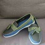 Klassische Herren Bootsschuhe aus echtem Leder – Handgefertigte Mokassins &amp; Casual Loafer mit rutschfester Gummisohle 