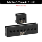 WUTA Multifunktionaler Leder Lochstanzer – Austauschbares Stich- & Lochwerkzeug mit Rund-, Diamant-, Oliven- & French-Style Köpfen