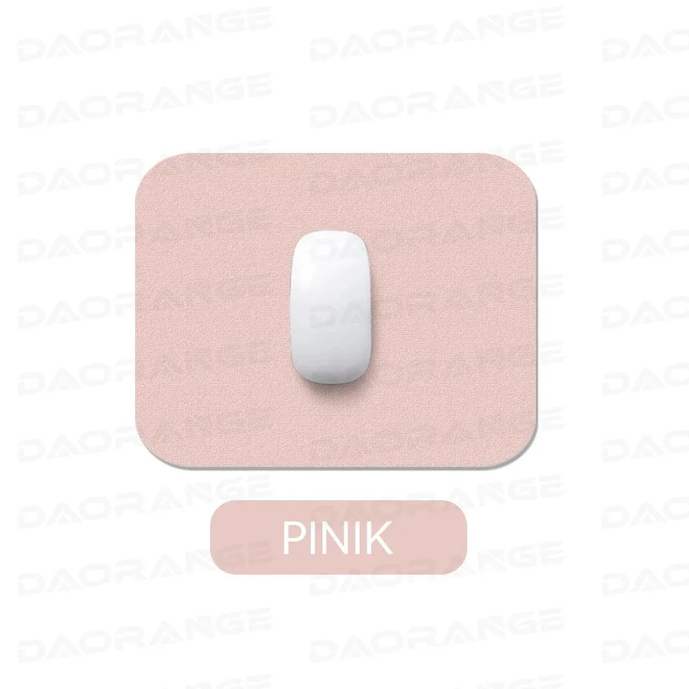 Kompaktes Leder Mousepad – Rutschfeste, doppelseitige PU Leder Mausmatte für Gaming, Büro & Laptop