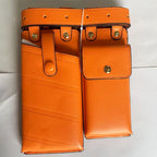 REREKAXI 2er-Set Damen Hip-Hop Bauchtaschen – PU-Leder Fanny Pack & Crossbody Chest Bag, Streetwear Gürteltaschen für Frauen