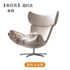 Ergonomischer Designer-Ledersessel im nordischen Stil – Moderner Relax- & Wohnzimmerstuhl mit Komfortschaum für stilvolles Wohnen