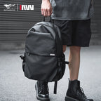 Septwolves Mochila para ordenador portátil de 16 pulgadas – Wasserdicht, mochila escolar y de negocios de cuero de PVC para hombres y mujeres 