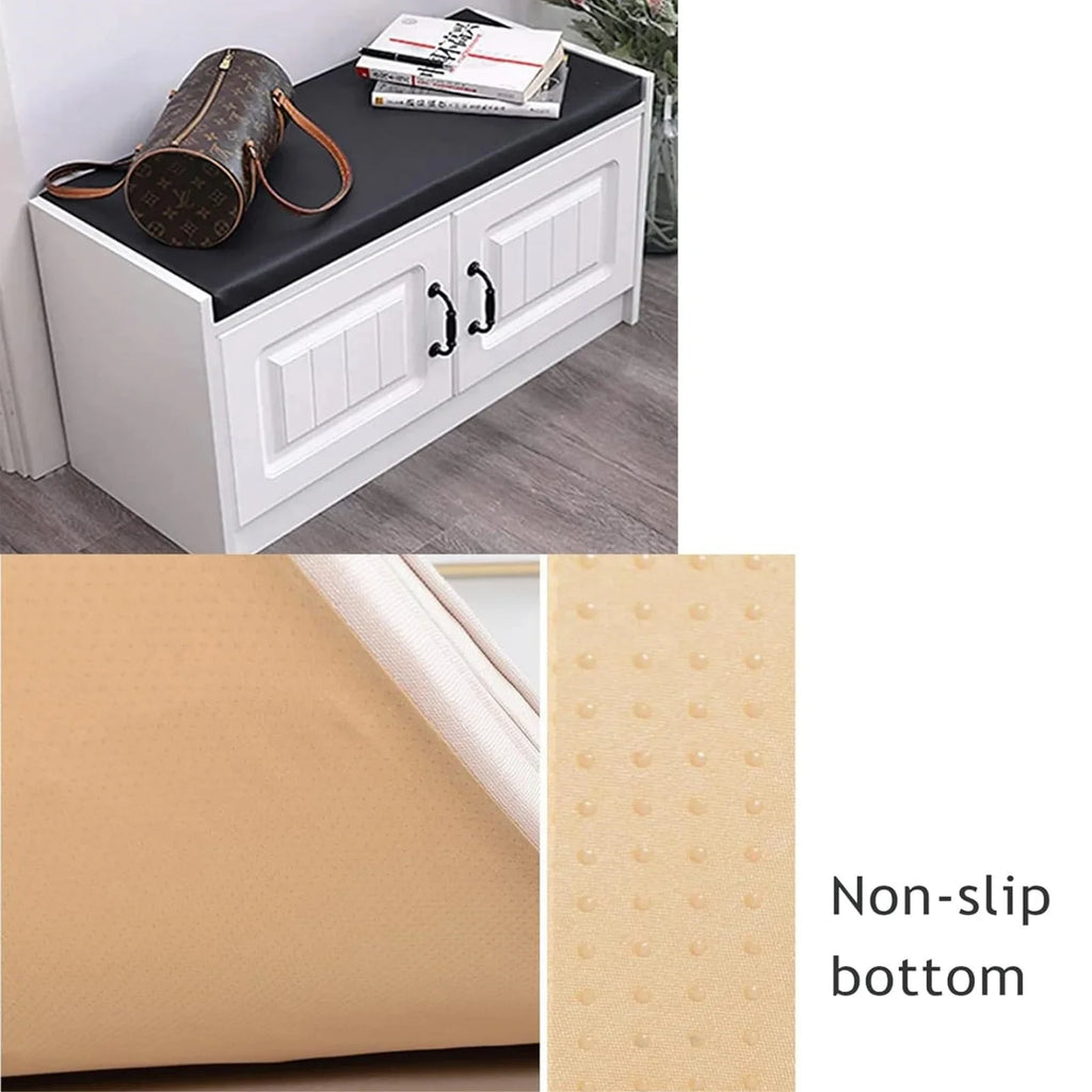 Wasserfestes Wax-Leder Sitzkissen nach Maß – Komfortables Bankkissen für Garten, Terrasse & Schaukel