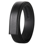 Herren Leder Gürtel ohne Schnalle – 3,5 cm Breite aus echtem Rindsleder in Schwarz, Braun, Blau, Grau & Weiß