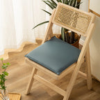 Quadratisches Stuhlkissen aus PU Leder 40×40 cm - Wasserdichtes Memory-Foam Sitzkissen für Esszimmer, Homeoffice &amp; Alltag 