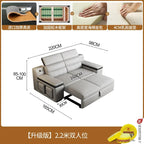 Designer Ledersofa für das Wohnzimmer – Verstellbares, faltbares & modulares Lounge-Sofa aus Echtleder im minimalistischen Design