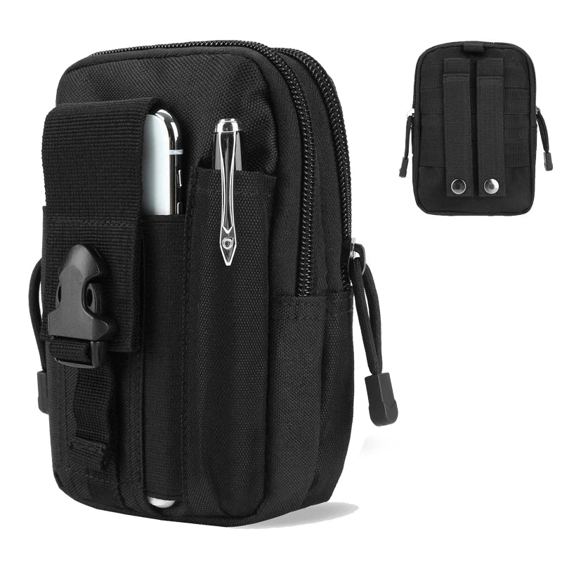 Taktische Handy Gürteltasche EDC - Riñonera compacta para exteriores con más bolsas para todos los días, usos y actividades 