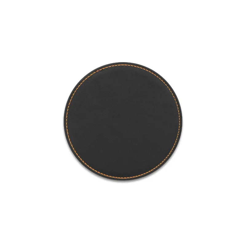 Individueller PU-Leder Untersetzer mit Logo – Achteckiger Kaffee- & Tassenuntersetzer im nordischen Stil | Wasserdicht & modern