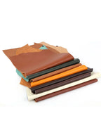 Farbiges Top-Layer Rindsleder 1,2 mm – Weiches Echtleder mit Tropfenprägung für Möbel, Taschen & DIY Lederarbeiten